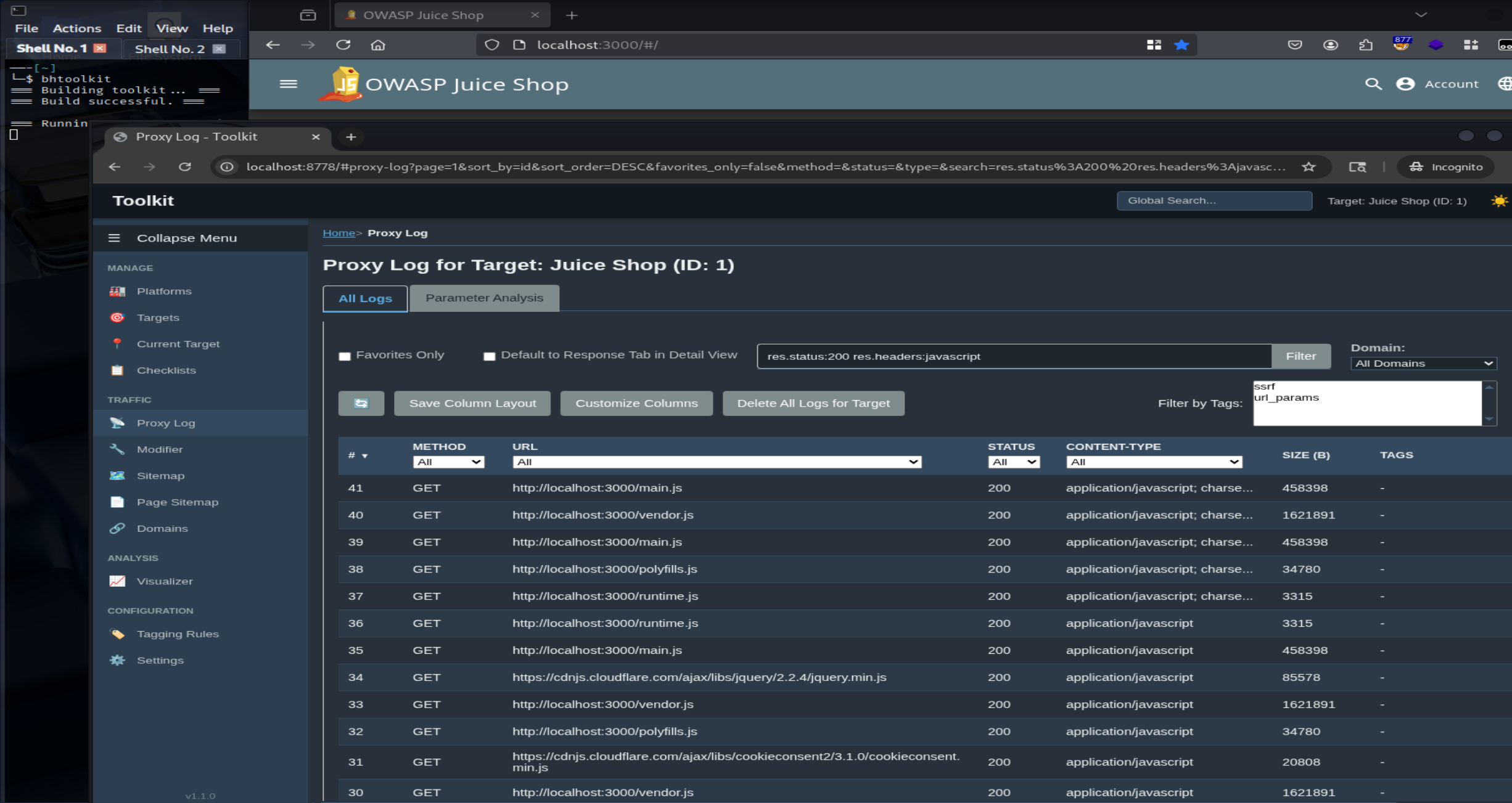 The Bug Hunter Toolkit (bhtoolkit) - Proxy Log