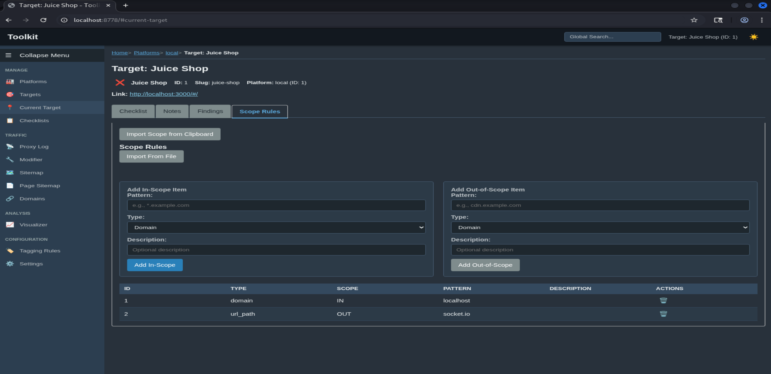 The Bug Hunter Toolkit (bhtoolkit) - Target Scope